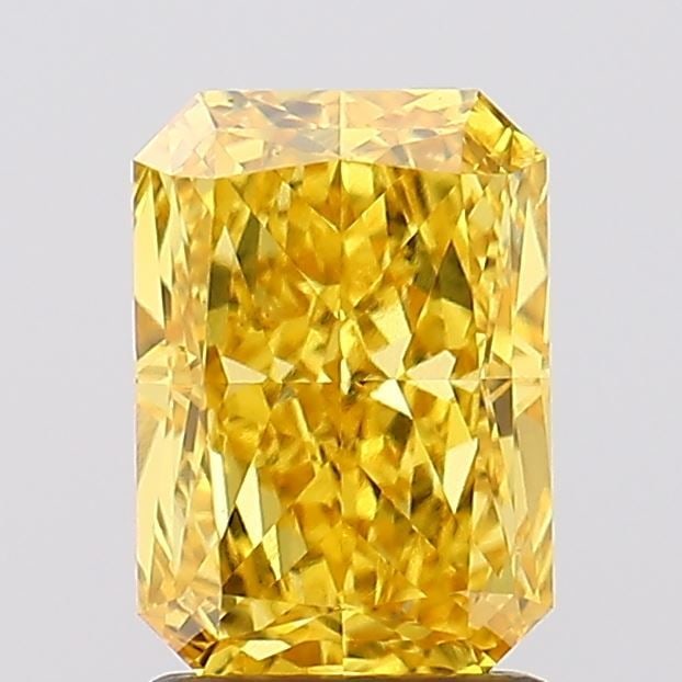 Loose Diamond - RADIANT 1.85ct Fancy Vivid Yellow VS2: Loose Diamond - RADIANT 1.85ct Fancy Vivid Yellow VS2 Source: This is a real non-mined Diamond that has been grown in a lab Shape: RADIANT Carats: 1.85 Color: Fancy Vivid Yellow Certification: IGI