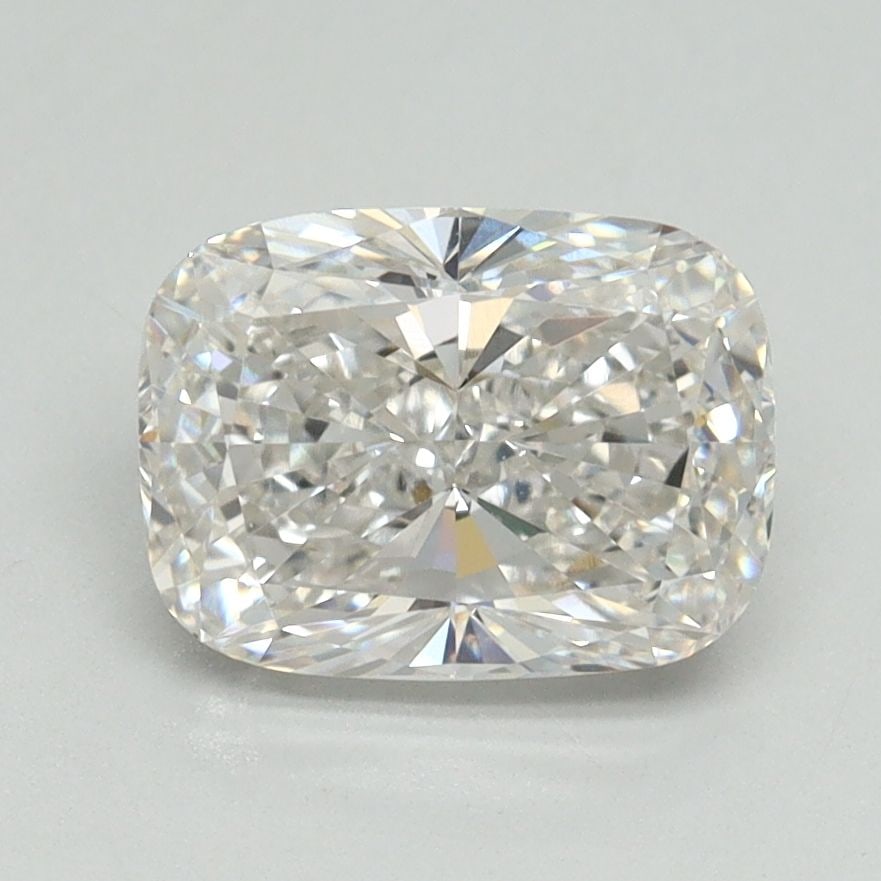Loose Diamond - CUSHION BRILLIANT 2.01ct F VVS2: Loose Diamond - CUSHION BRILLIANT 2.01ct F VVS2 Source: This is a real non-mined Diamond that has been grown in a lab Shape: CUSHION BRILLIANT Carats: 2.01 Color: F Clarity: VVS2 Certification: GSI