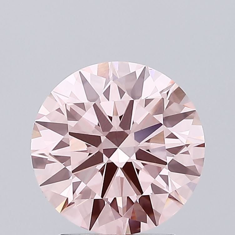 Ideal Loose Diamond - ROUND 2.22ct Fancy Vivid Pink VS1: Ideal Loose Diamond - ROUND 2.22ct Fancy Vivid Pink VS1 Source: This is a real non-mined Diamond that has been grown in a lab Shape: ROUND Carats: 2.22 Color: Fancy Vivid Pink Certification: IGI