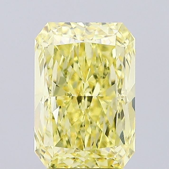 Loose Diamond - RADIANT 3.37ct Fancy Intense Yellow VVS2: Loose Diamond - RADIANT 3.37ct Fancy Intense Yellow VVS2 Source: This is a real non-mined Diamond that has been grown in a lab Shape: RADIANT Carats: 3.37 Color: Fancy Intense Yellow Certification: