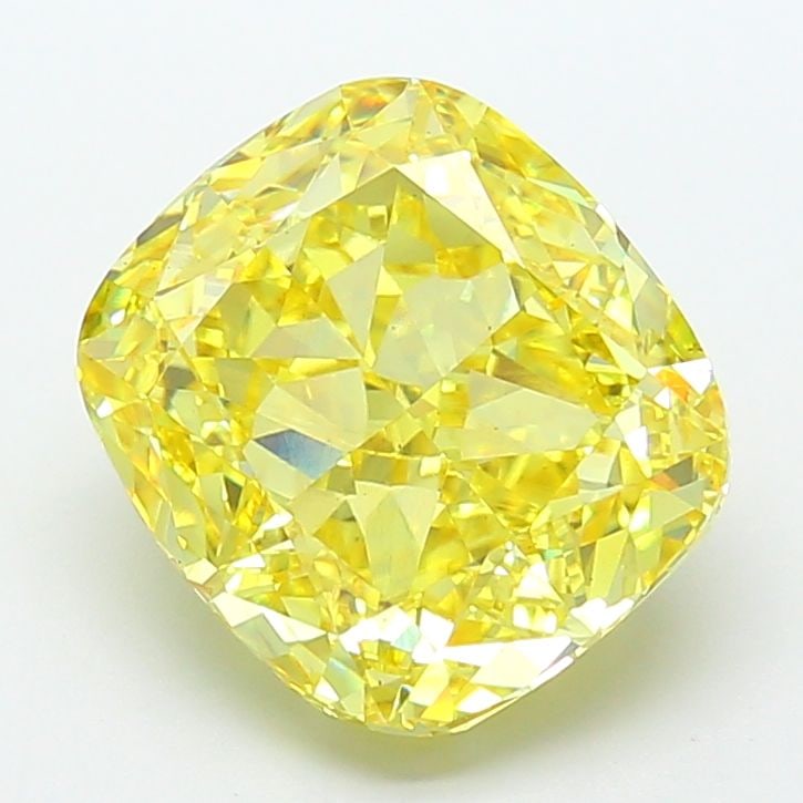 Loose Diamond - CUSHION MODIFIED 9.09ct Fancy Vivid Yellow VS2: Loose Diamond - CUSHION MODIFIED 9.09ct Fancy Vivid Yellow VS2 Source: This is a real non-mined Diamond that has been grown in a lab Shape: CUSHION MODIFIED Carats: 9.09 Color: Fancy Vivid Yellow