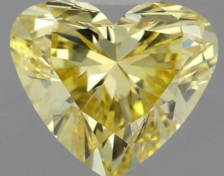 Loose Diamond - HEART 1.01ct Fancy Vivid Yellow VVS2: Loose Diamond - HEART 1.01ct Fancy Vivid Yellow VVS2 Source: This is a real non-mined Diamond that has been grown in a lab Shape: HEART Carats: 1.01 Color: Fancy Vivid Yellow Certification: IGI Video: