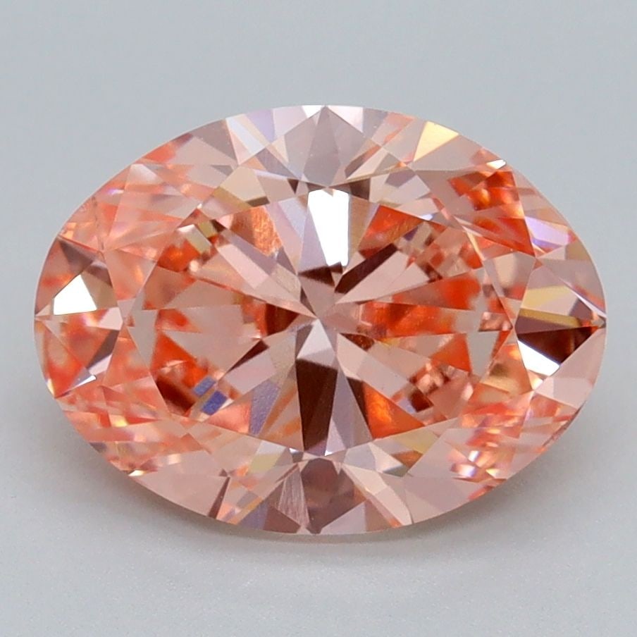 Loose Diamond - OVAL 3.0ct Fancy Vivid Pink VS2: Loose Diamond - OVAL 3.0ct Fancy Vivid Pink VS2 Source: This is a real non-mined Diamond that has been grown in a lab Shape: OVAL Carats: 3.0 Color: Fancy Vivid Pink Certification: IGI Video: Video