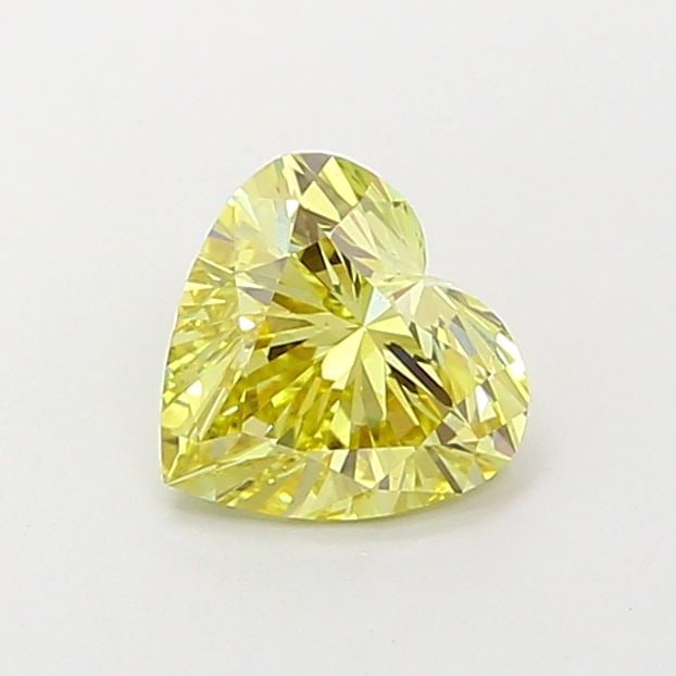 Loose Diamond - HEART 1.0ct Fancy Intense Yellow VS1: Loose Diamond - HEART 1.0ct Fancy Intense Yellow VS1 Source: This is a real non-mined Diamond that has been grown in a lab Shape: HEART Carats: 1.0 Color: Fancy Intense Yellow Certification: IGI Video
