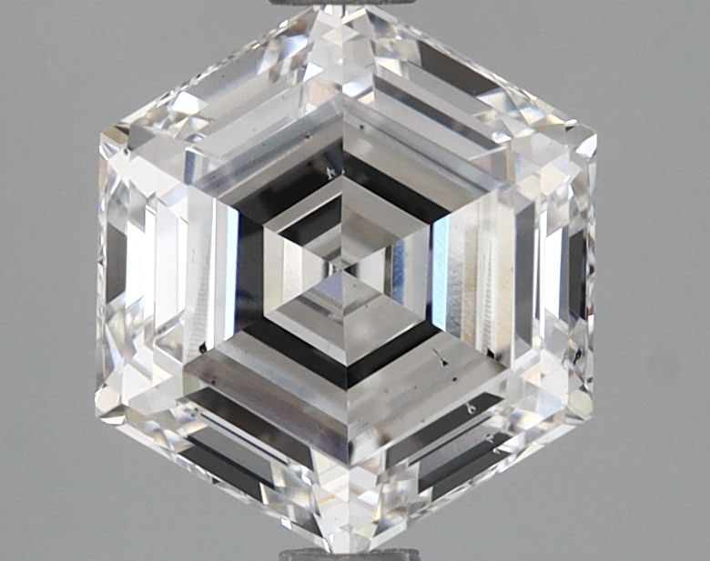 Loose Diamond - HEXAGONAL 2.1ct E SI1: Loose Diamond - HEXAGONAL 2.1ct E SI1 Source: This is a real non-mined Diamond that has been grown in a lab Shape: HEXAGONAL Carats: 2.1 Color: E Clarity: SI1 Certification: IGI Video: