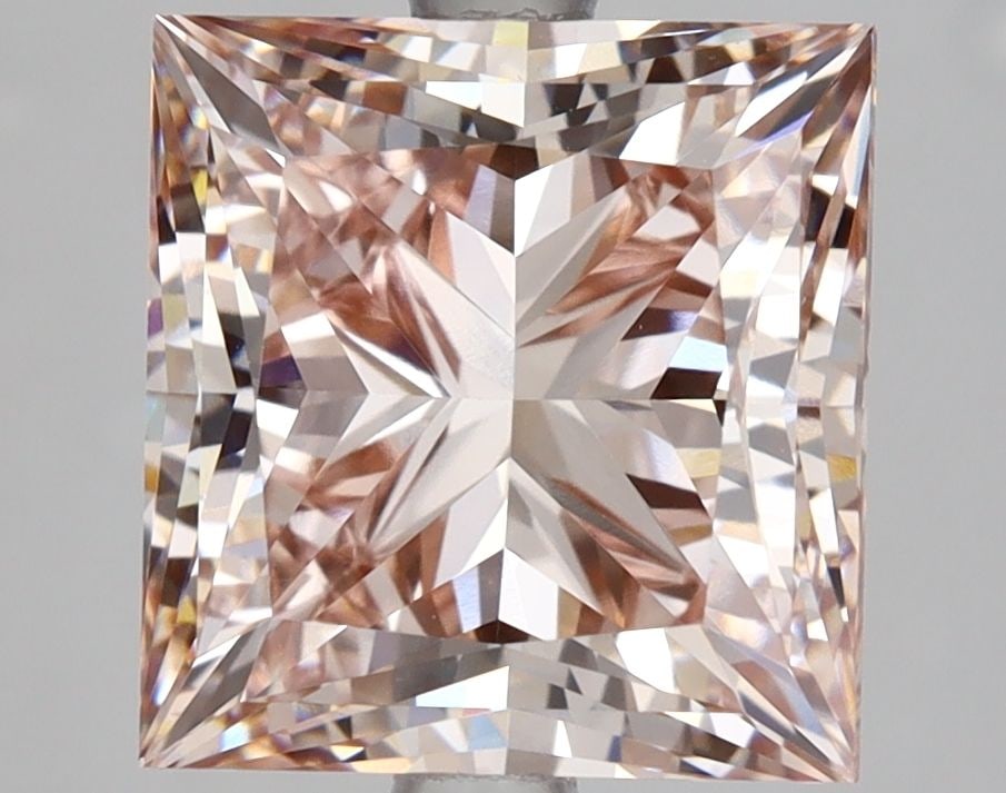 Loose Diamond - PRINCESS 4.58ct Fancy Brownish Pink VVS2: Loose Diamond - PRINCESS 4.58ct Fancy Brownish Pink VVS2 Source: This is a real non-mined Diamond that has been grown in a lab Shape: PRINCESS Carats: 4.58 Color: Fancy Brownish Pink Certification: