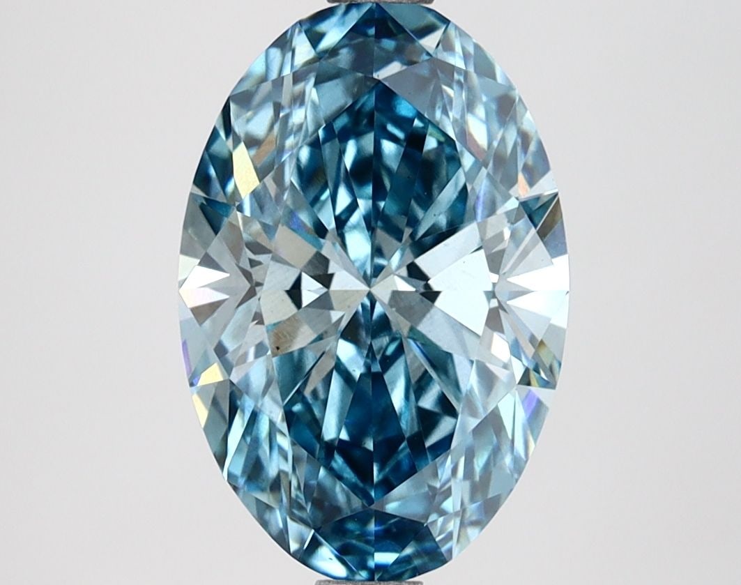 Loose Diamond - OVAL 2.55ct Fancy Vivid Blue VS1 (1 of 1)