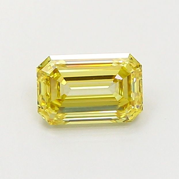 Loose Diamond - EMERALD 1.03ct Fancy Yellow VVS2: Loose Diamond - EMERALD 1.03ct Fancy Yellow VVS2 Source: This is a real non-mined Diamond that has been grown in a lab Shape: EMERALD Carats: 1.03 Color: Fancy Yellow Certification: IGI Video: Video