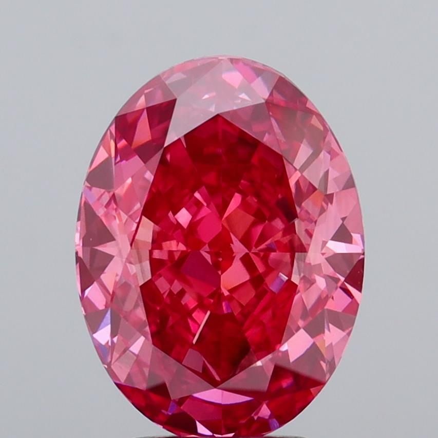 Loose Diamond - RADIANT 4.09ct Fancy Vivid Brownish Pink VS1: Loose Diamond - RADIANT 4.09ct Fancy Vivid Brownish Pink VS1 Source: This is a real non-mined Diamond that has been grown in a lab Shape: RADIANT Carats: 4.09 Color: Fancy Vivid Brownish Pink