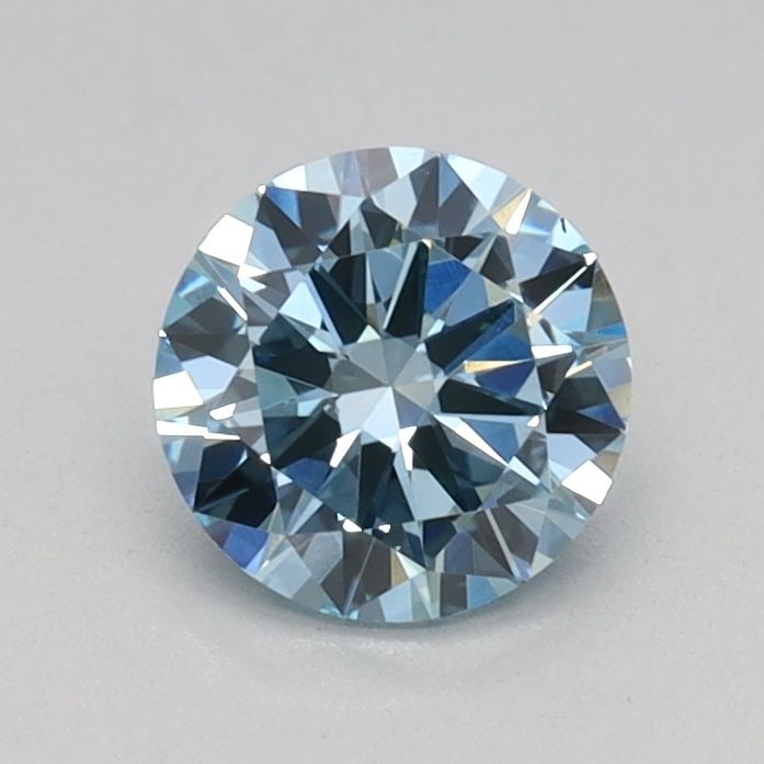 Loose Diamond - ROUND 0.5ct Fancy Vivid Blue VS1: Loose Diamond - ROUND 0.5ct Fancy Vivid Blue VS1 Source: This is a real non-mined Diamond that has been grown in a lab Shape: ROUND Carats: 0.5 Color: Fancy Vivid Blue Certification: IGI Video: