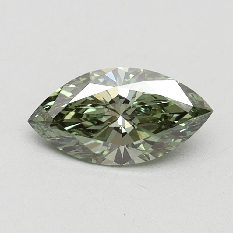 Loose Diamond - MARQUISE 0.54ct Fancy Vivid Green VS1: Loose Diamond - MARQUISE 0.54ct Fancy Vivid Green VS1 Source: This is a real non-mined Diamond that has been grown in a lab Shape: MARQUISE Carats: 0.54 Color: Fancy Vivid Green Certification: IGI Vid