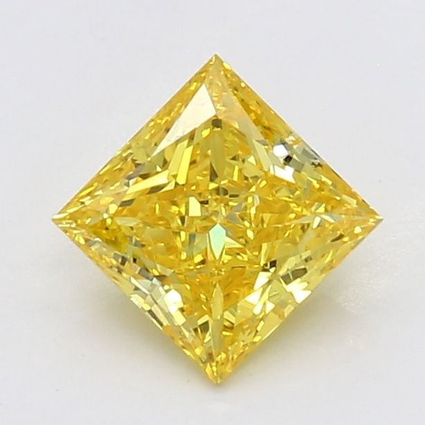 Loose Diamond - PRINCESS 0.58ct Fancy Vivid Yellow VVS2: Loose Diamond - PRINCESS 0.58ct Fancy Vivid Yellow VVS2 Source: This is a real non-mined Diamond that has been grown in a lab Shape: PRINCESS Carats: 0.58 Color: Fancy Vivid Yellow Certification: