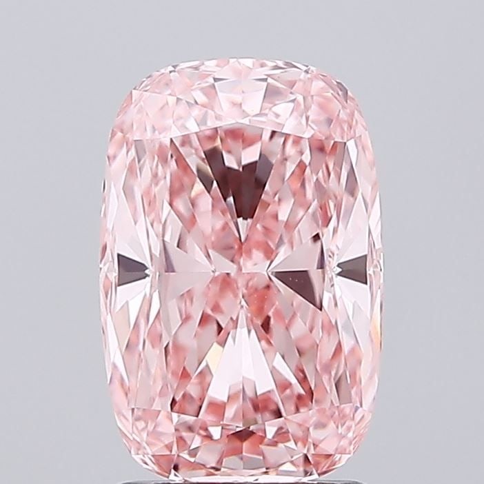 Loose Diamond - CUSHION MODIFIED 2.17ct Fancy Vivid Pink VVS2: Loose Diamond - CUSHION MODIFIED 2.17ct Fancy Vivid Pink VVS2 Source: This is a real non-mined Diamond that has been grown in a lab Shape: CUSHION MODIFIED Carats: 2.17 Color: Fancy Vivid Pink