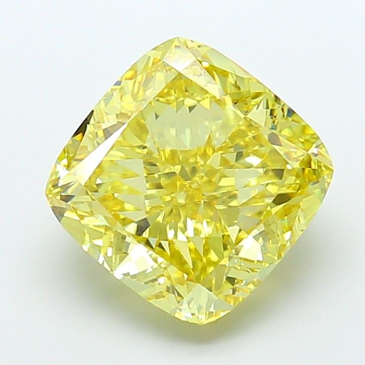 Loose Diamond - CUSHION MODIFIED 8.03ct Fancy Vivid Yellow VS1: Loose Diamond - CUSHION MODIFIED 8.03ct Fancy Vivid Yellow VS1 Source: This is a real non-mined Diamond that has been grown in a lab Shape: CUSHION MODIFIED Carats: 8.03 Color: Fancy Vivid Yellow Cert
