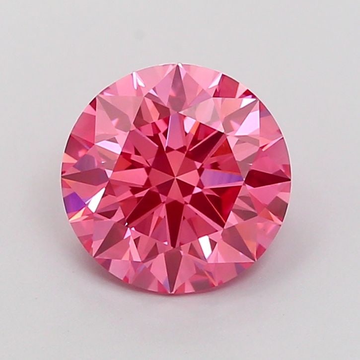 Ideal Loose Diamond - ROUND 2.05ct Fancy Vivid Pink VVS2: Ideal Loose Diamond - ROUND 2.05ct Fancy Vivid Pink VVS2 Source: This is a real non-mined Diamond that has been grown in a lab Shape: ROUND Carats: 2.05 Color: Fancy Vivid Pink Certification: IGI