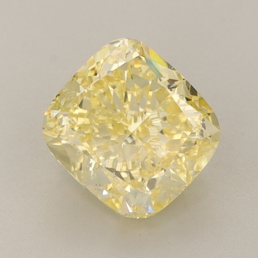 Loose Diamond - CUSHION BRILLIANT 2.62ct Fancy Vivid Yellow VS2: Loose Diamond - CUSHION BRILLIANT 2.62ct Fancy Vivid Yellow VS2 Source: This is a real non-mined Diamond that has been grown in a lab Shape: CUSHION BRILLIANT Carats: 2.62 Color: Fancy Vivid Yellow Ce