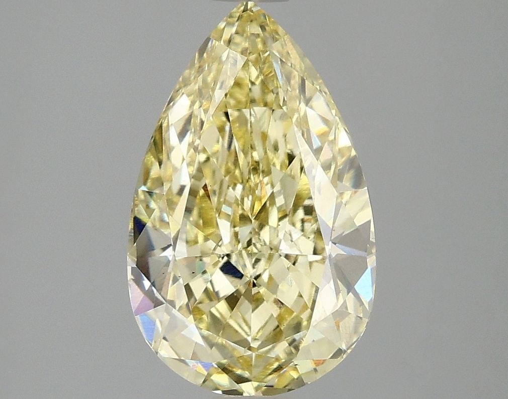 Loose Diamond - PEAR 3.02ct Fancy Vivid Yellow VS1: Loose Diamond - PEAR 3.02ct Fancy Vivid Yellow VS1 Source: This is a real non-mined Diamond that has been grown in a lab Shape: PEAR Carats: 3.02 Color: Fancy Vivid Yellow Certification: IGI Video:
