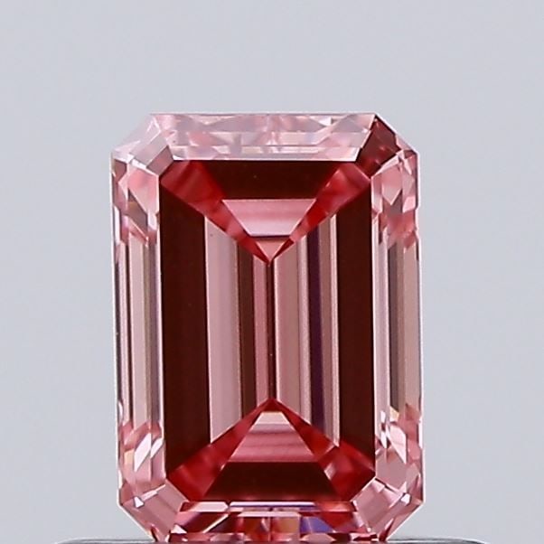 Loose Diamond - EMERALD 0.42ct Fancy Intense Red VVS2 (1 of 1)