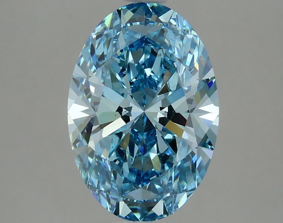 Loose Diamond - OVAL 2.61ct Fancy Vivid Blue VS2 (1 of 1)