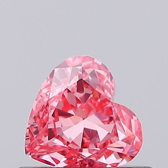 Loose Diamond - HEART 0.31ct Fancy Vivid Pink VS1: Loose Diamond - HEART 0.31ct Fancy Vivid Pink VS1 Source: This is a real non-mined Diamond that has been grown in a lab Shape: HEART Carats: 0.31 Color: Fancy Vivid Pink Certification: IGI Video: