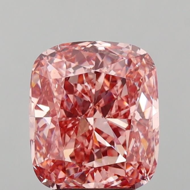Loose Diamond - CUSHION MODIFIED 3.56ct Fancy Vivid Pink VS1: Loose Diamond - CUSHION MODIFIED 3.56ct Fancy Vivid Pink VS1 Source: This is a real non-mined Diamond that has been grown in a lab Shape: CUSHION MODIFIED Carats: 3.56 Color: Fancy Vivid Pink