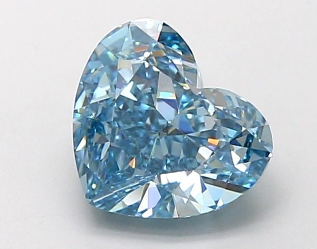 Loose Diamond - HEART 1.9ct Fancy Vivid Blue VVS2: Loose Diamond - HEART 1.9ct Fancy Vivid Blue VVS2 Source: This is a real non-mined Diamond that has been grown in a lab Shape: HEART Carats: 1.9 Color: Fancy Vivid Blue Certification: IGI Video: