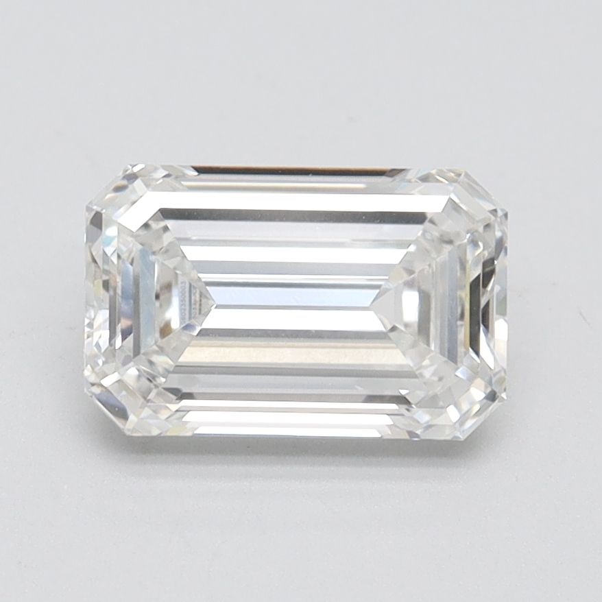 Loose Diamond - EMERALD 1.54ct F VVS2: Loose Diamond - EMERALD 1.54ct F VVS2 Source: This is a real non-mined Diamond that has been grown in a lab Shape: EMERALD Carats: 1.54 Color: F Clarity: VVS2 Certification: IGI Video: