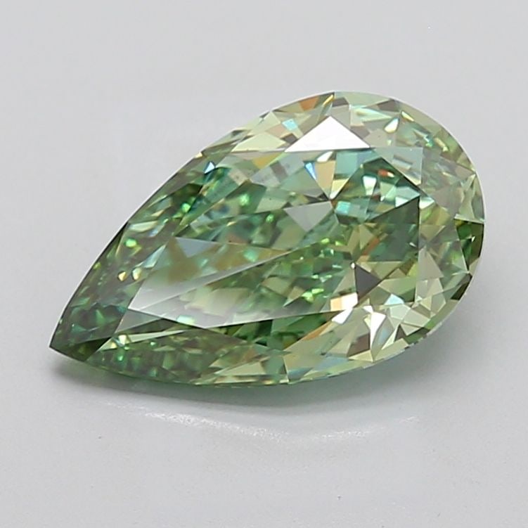 Loose Diamond - PEAR 4.04ct Fancy Vivid Green VS1: Loose Diamond - PEAR 4.04ct Fancy Vivid Green VS1 Source: This is a real non-mined Diamond that has been grown in a lab Shape: PEAR Carats: 4.04 Color: Fancy Vivid Green Certification: IGI Video: