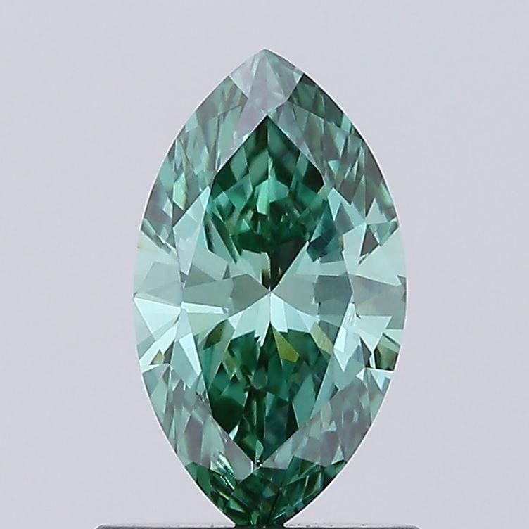 Loose Diamond - MARQUISE 0.74ct Fancy Vivid Green VS1: Loose Diamond - MARQUISE 0.74ct Fancy Vivid Green VS1 Source: This is a real non-mined Diamond that has been grown in a lab Shape: MARQUISE Carats: 0.74 Color: Fancy Vivid Green Certification: IGI Vid