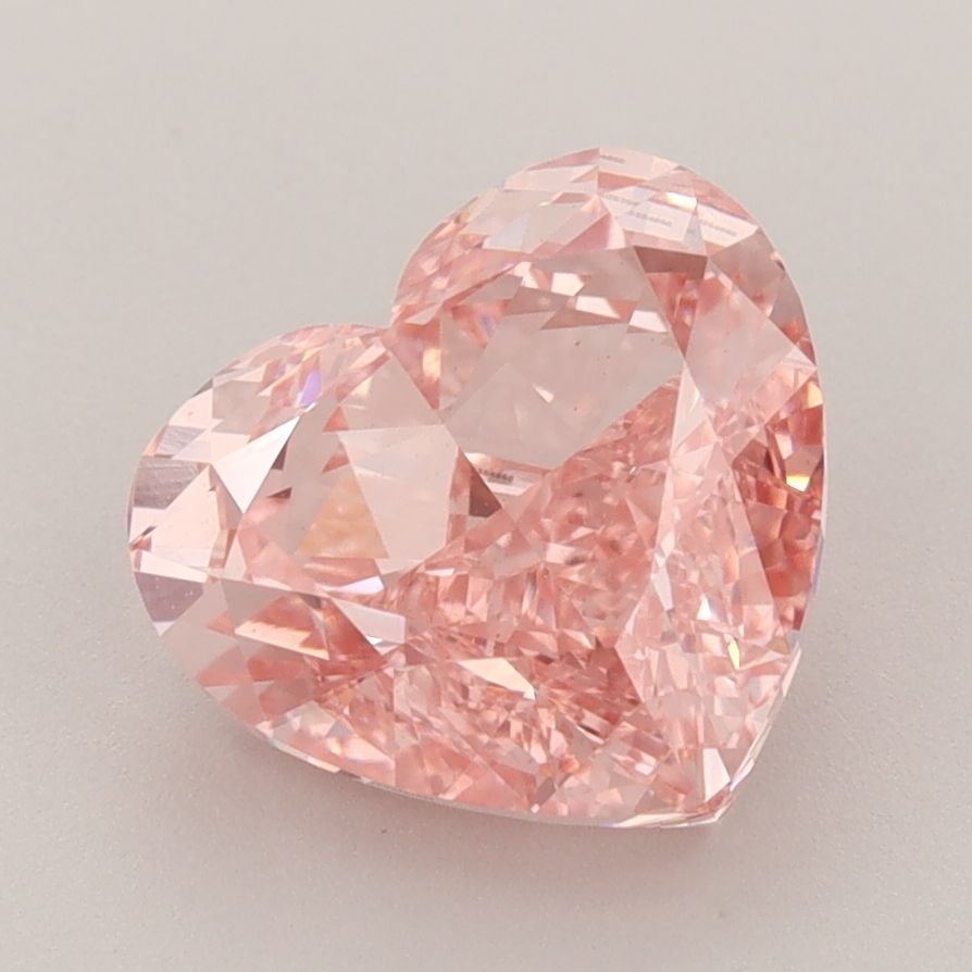 Loose Diamond - HEART 3.35ct Fancy Vivid Pink VS1: Loose Diamond - HEART 3.35ct Fancy Vivid Pink VS1 Source: This is a real non-mined Diamond that has been grown in a lab Shape: HEART Carats: 3.35 Color: Fancy Vivid Pink Certification: IGI Video: