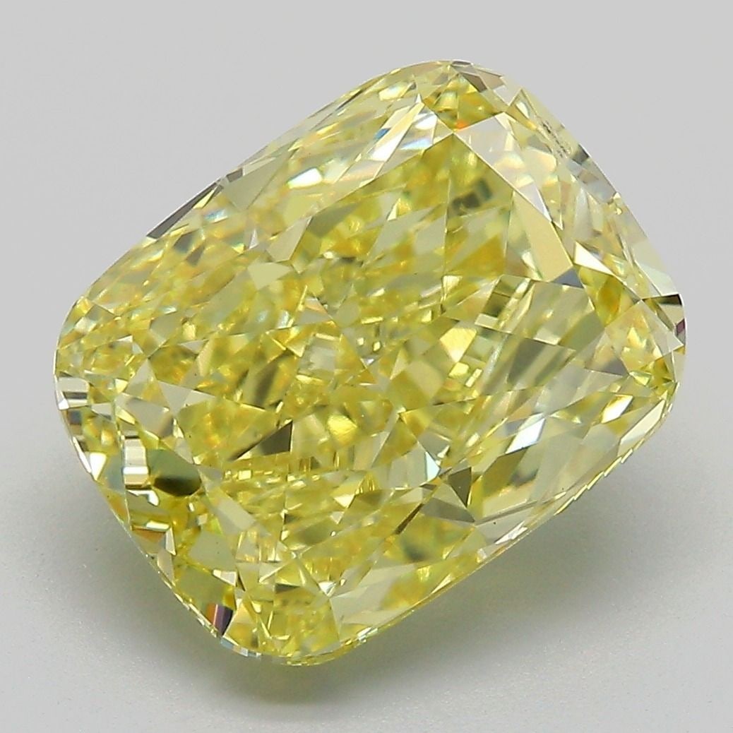 Loose Diamond - CUSHION MODIFIED 6.04ct Fancy Intense Yellow SI1 (1 of 1)