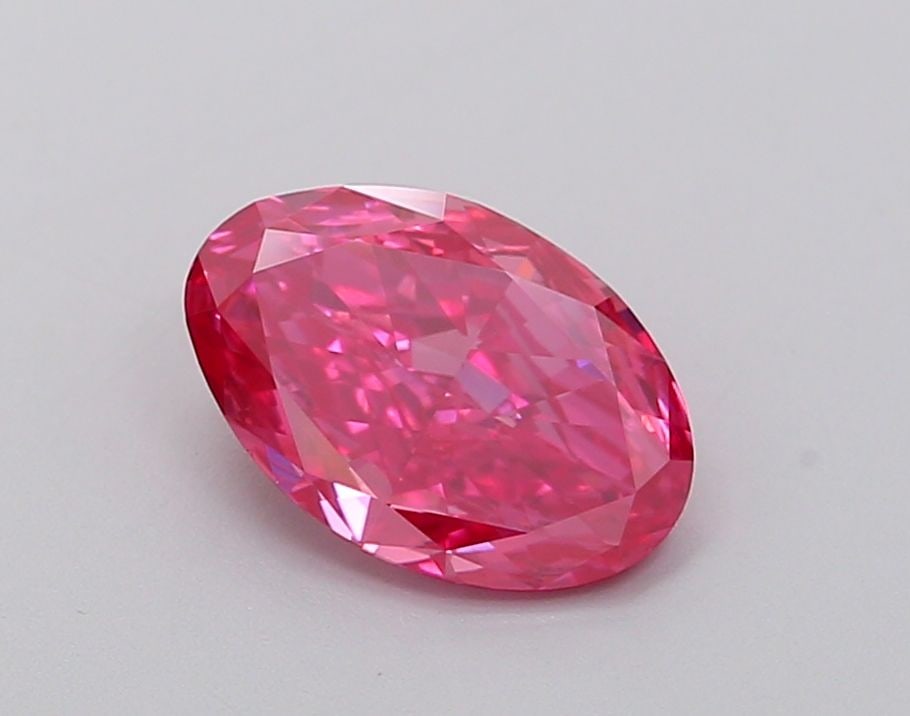 Loose Diamond - OVAL 1.23ct Fancy Vivid Pink VS1: Loose Diamond - OVAL 1.23ct Fancy Vivid Pink VS1 Source: This is a real non-mined Diamond that has been grown in a lab Shape: OVAL Carats: 1.23 Color: Fancy Vivid Pink Certification: IGI Video: