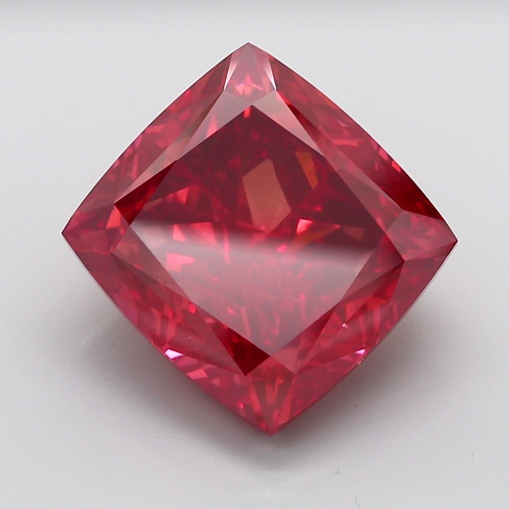 Loose Diamond - CUSHION MODIFIED 16.06ct Fancy Vivid Red VS2 (1 of 1)