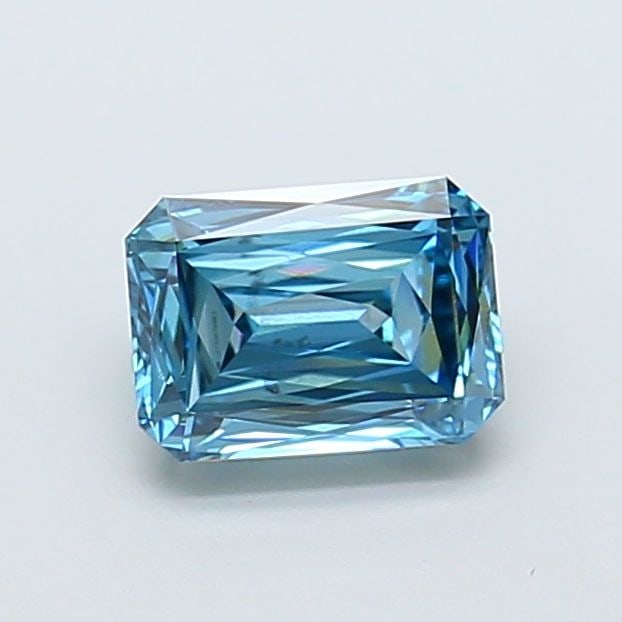Loose Diamond - RADIANT 1.71ct Fancy Vivid Blue VS1: Loose Diamond - RADIANT 1.71ct Fancy Vivid Blue VS1 Source: This is a real non-mined Diamond that has been grown in a lab Shape: RADIANT Carats: 1.71 Color: Fancy Vivid Blue Certification: IGI Video: