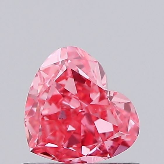 Loose Diamond - HEART 0.61ct Fancy Vivid Pink VS1: Loose Diamond - HEART 0.61ct Fancy Vivid Pink VS1 Source: This is a real non-mined Diamond that has been grown in a lab Shape: HEART Carats: 0.61 Color: Fancy Vivid Pink Certification: IGI Video: