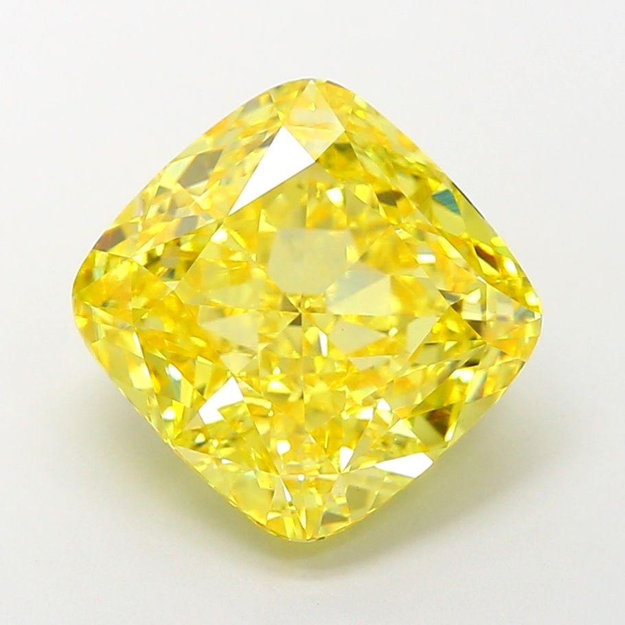 Loose Diamond - CUSHION MODIFIED 7.12ct Fancy Vivid Yellow VS1: Loose Diamond - CUSHION MODIFIED 7.12ct Fancy Vivid Yellow VS1 Source: This is a real non-mined Diamond that has been grown in a lab Shape: CUSHION MODIFIED Carats: 7.12 Color: Fancy Vivid Yellow