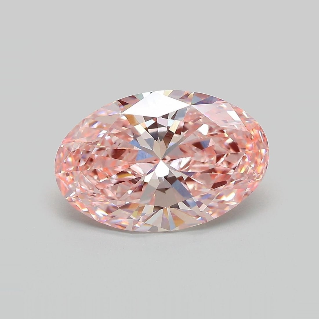 Loose Diamond - OVAL 4.6ct Fancy Vivid Pink VVS2: Loose Diamond - OVAL 4.6ct Fancy Vivid Pink VVS2 Source: This is a real non-mined Diamond that has been grown in a lab Shape: OVAL Carats: 4.6 Color: Fancy Vivid Pink Certification: IGI Video: Video