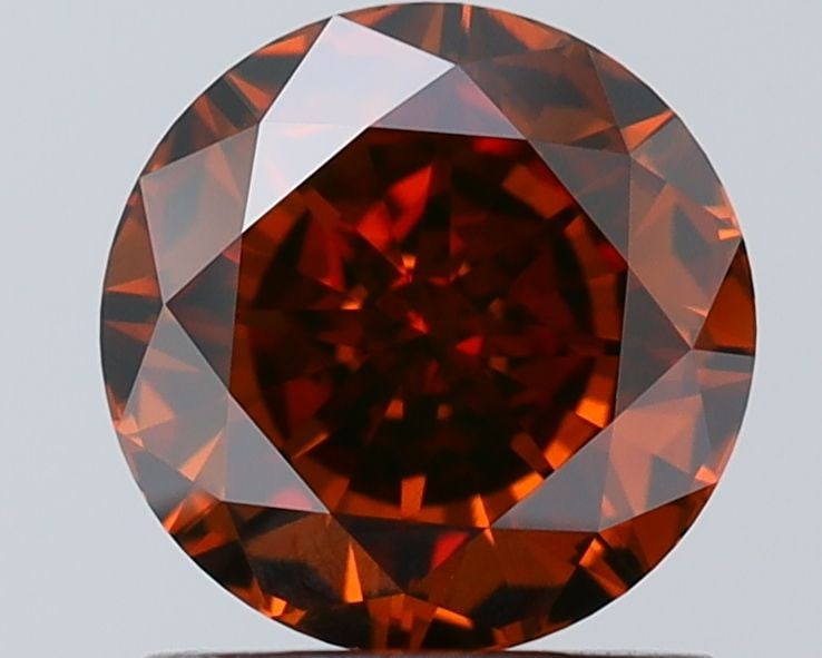 Loose Diamond - ROUND 1.19ct Fancy Dark Orange Brown VS1 (1 of 1)