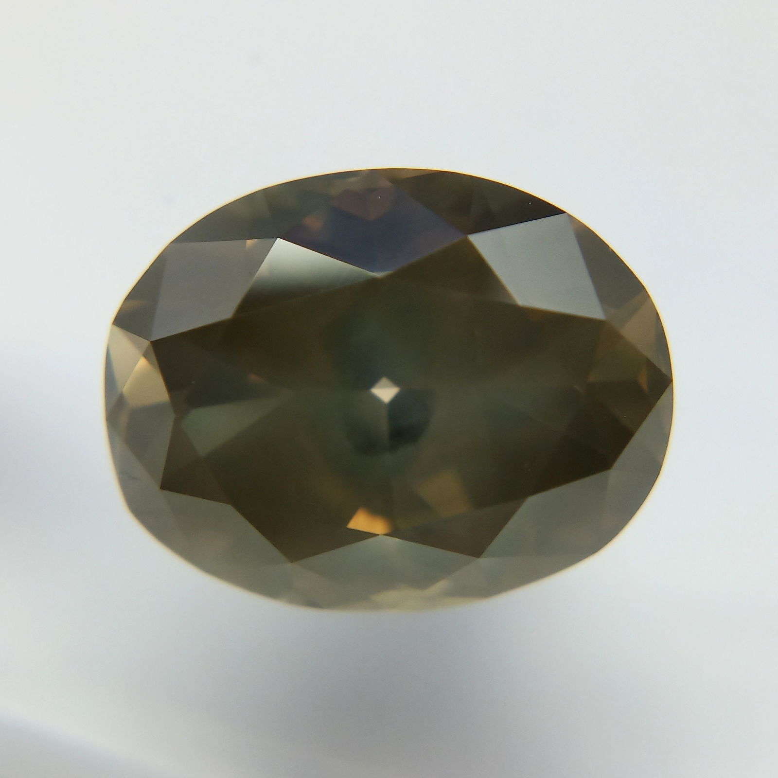 Loose Diamond - OVAL 4.05ct Fancy Dark Brown Greenish Yellow (1 of 1)