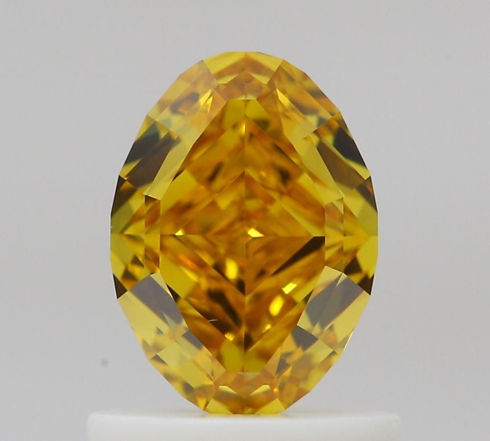 Loose Diamond - OVAL 1.01ct Fancy Deep Orangey Yellow VS1: Loose Diamond - OVAL 1.01ct Fancy Deep Orangey Yellow VS1 Source: Natural Shape: OVAL Carats: 1.01 Color: Fancy Deep Orangey Yellow Certification: GIA Video: