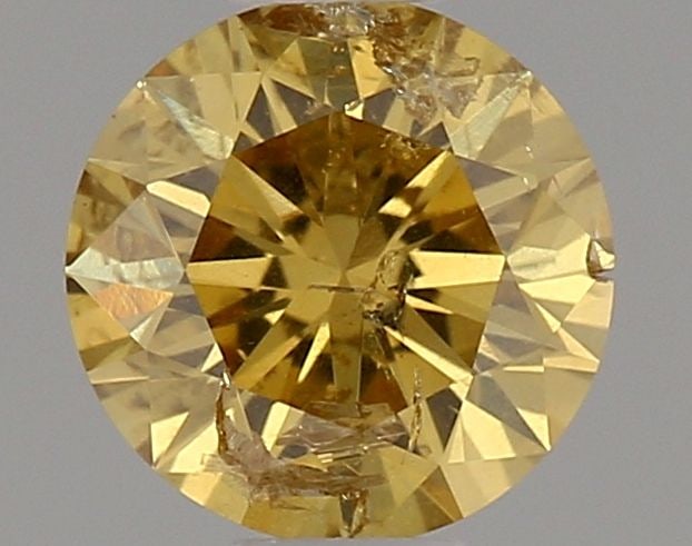 Loose Diamond - ROUND 0.33ct Fancy Brownish Yellow I2: Loose Diamond - ROUND 0.33ct Fancy Brownish Yellow I2 Source: Natural Shape: ROUND Carats: 0.33 Color: Fancy Brownish Yellow Certification: GIA Video: