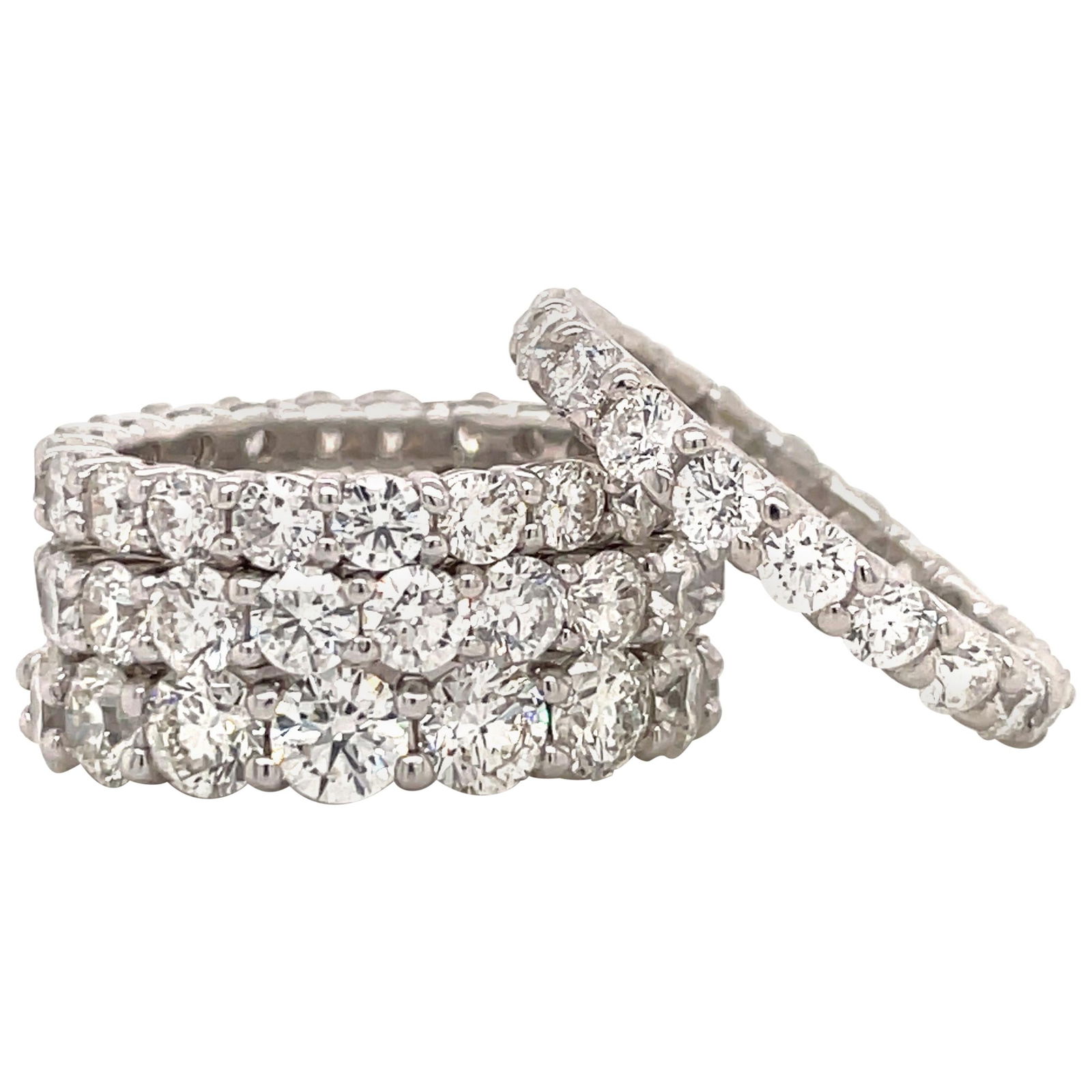 Harbor Diamonds 3.00 Carat Diamond Wedding Band in 14K White Gold (1 of 7)