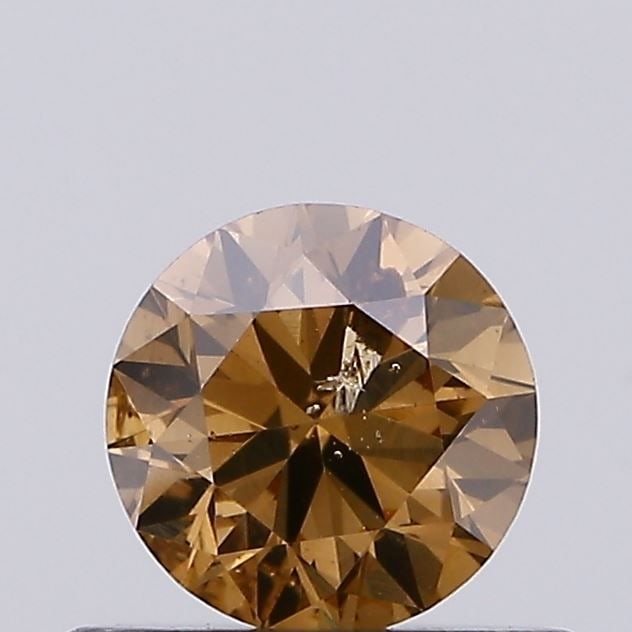 Loose Diamond - ROUND 0.4ct Fancy Light Brown I1: Loose Diamond - ROUND 0.4ct Fancy Light Brown I1 Source: Natural Shape: ROUND Carats: 0.4 Color: Fancy Light Brown Certification: NONE Video: