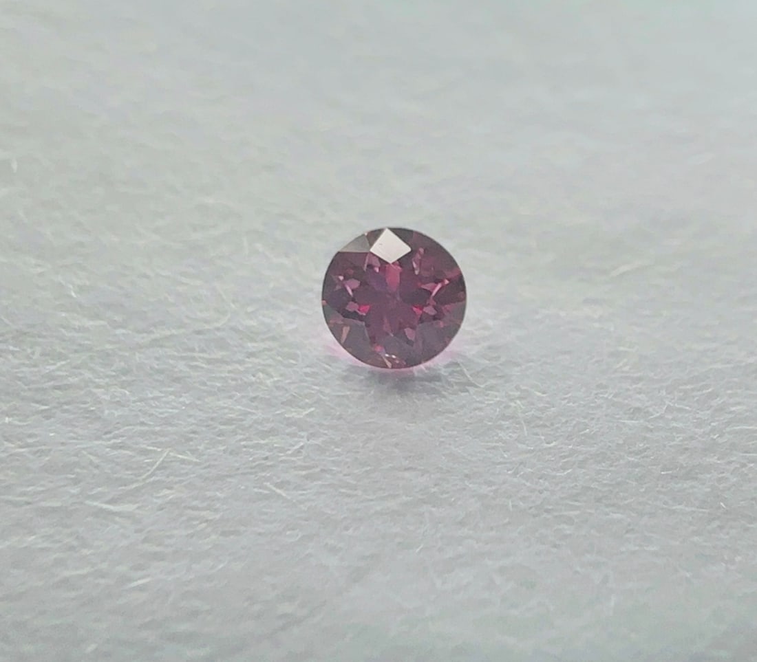 Loose Diamond - ROUND 0.08ct Fancy Vivid Pink (1 of 1)