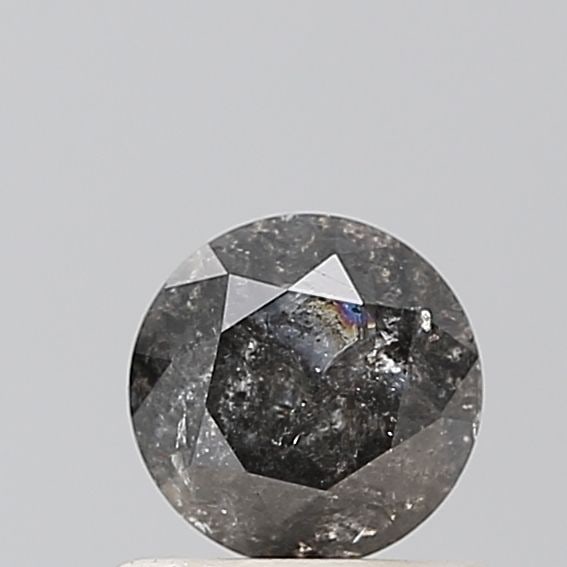 Loose Diamond - ROUND 0.71ct Salt and Pepper VVS2: Loose Diamond - ROUND 0.71ct Salt and Pepper VVS2 Source: Natural Shape: ROUND Carats: 0.71 Color: Salt and Pepper Certification: NONE Video: