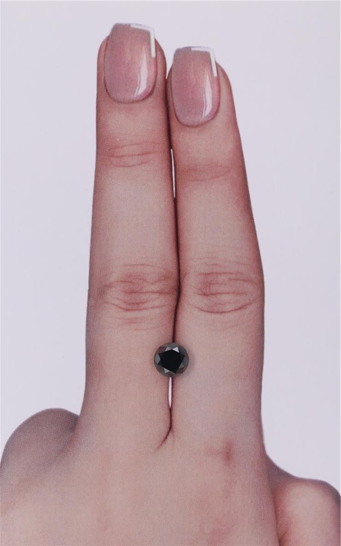Loose Diamond - ROUND 1.32ct Black: Loose Diamond - ROUND 1.32ct Black Source: Natural Shape: ROUND Carats: 1.32 Color: Black Certification: IGI Video: