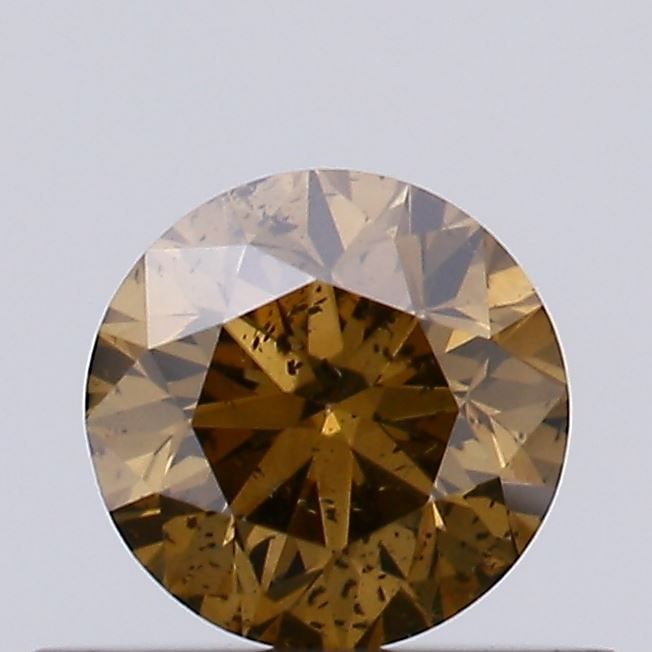 Loose Diamond - ROUND 0.37ct Fancy Brown I1: Loose Diamond - ROUND 0.37ct Fancy Brown I1 Source: Natural Shape: ROUND Carats: 0.37 Color: Fancy Brown Certification: NONE Video: