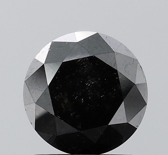 Loose Diamond - ROUND 1.82ct Fancy Black VS1: Loose Diamond - ROUND 1.82ct Fancy Black VS1 Source: Natural Shape: ROUND Carats: 1.82 Color: Fancy Black Certification: NONE Video: