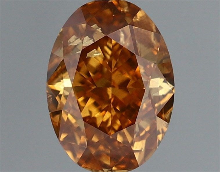 Loose Diamond - OVAL 1.01ct Fancy Deep Brownish Yellowish Orange SI2 (1 of 1)