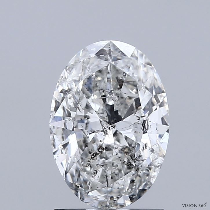 Loose Diamond - OVAL 1.5ct H I2: Loose Diamond - OVAL 1.5ct H I2 Source: Natural Shape: OVAL Carats: 1.5 Color: H Clarity: I2 Certification: GIA Video: